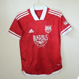 *SALE! 2/$22 or 3/$30* Adidas Black Hills FC Soccer Jersey Red and White